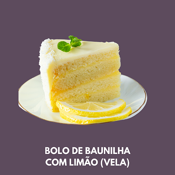 Essência Bolo de Baunilha Com Limão Para Velas