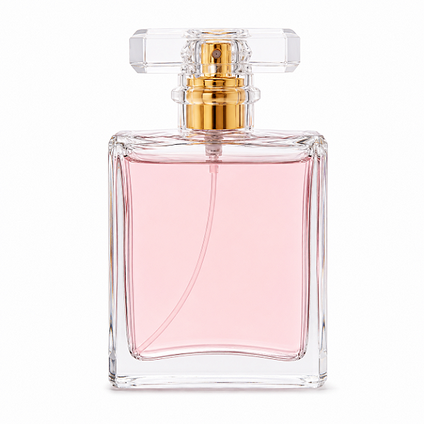Frasco em Vidro Madeimoselle Com Válvula Dourada 60mL