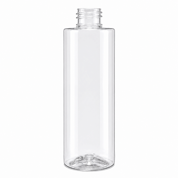 Frasco Pet Cilindrico Reto Transparente UV Rosca 24-200mL