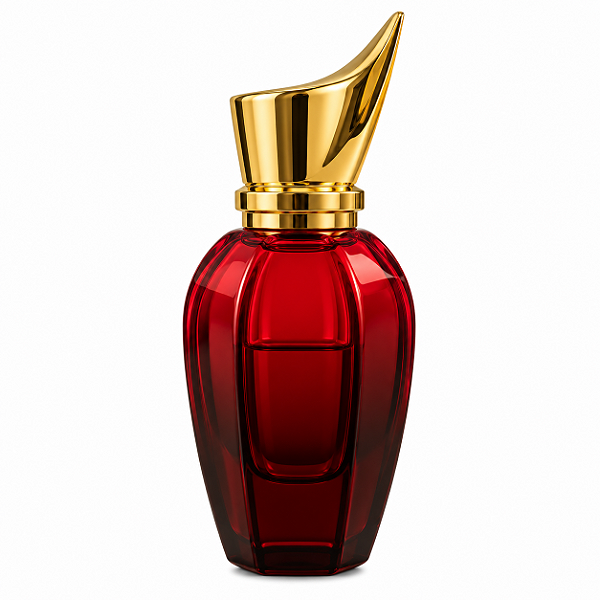 Frasco em Vidro Tipo Xerjoff Vermelho Degrade Válvula D. R.13 Sobretampa D.-50mL