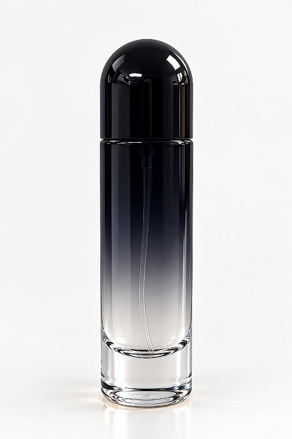 Frasco em Vidro Cilíndrico Degrade Válvula Prata R.13 Sobretampa em Cápsula-30mL