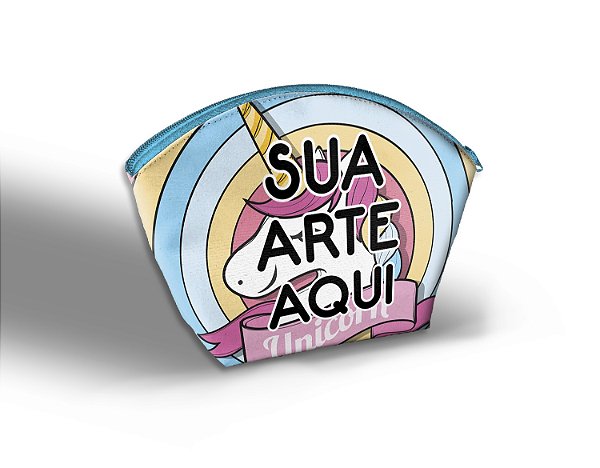 10 unidades Necessaire Meia lua Tema Livre Festa
