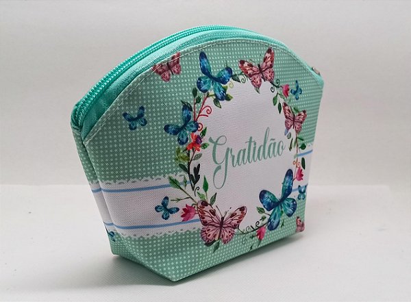 Necessaire Meia - Lua Tematica Borboletas - modelo tardicional (10 Unds)