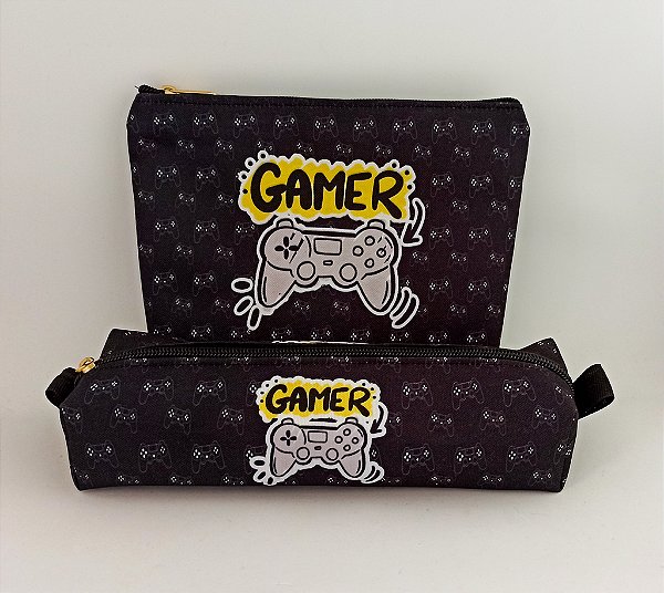 Kit Gamer - Necessaire Tematica Gamer _ Estojo