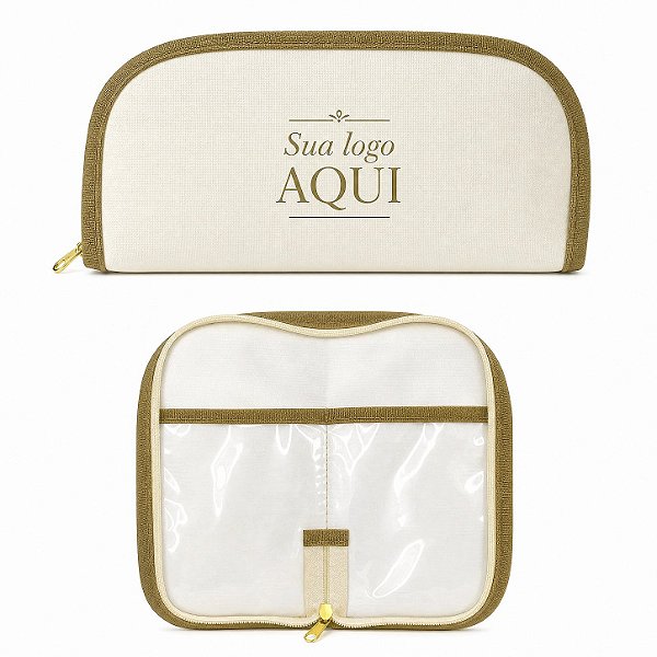 Porta Escova e Pasta Personalizado Nylon e PVC