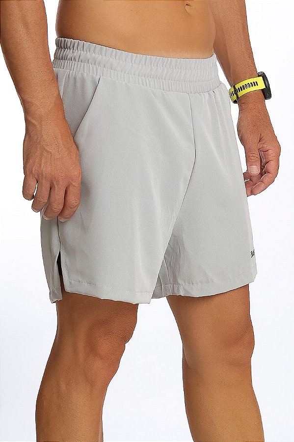 BERMUDA DUPLA COMPRESS MAX CINZA