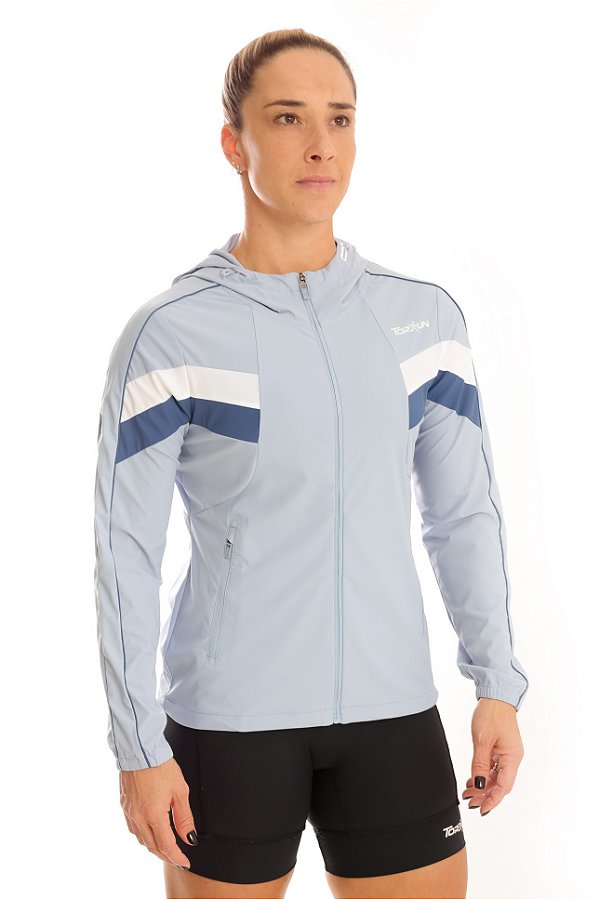 CORTA VENTO FEMININO AZUL