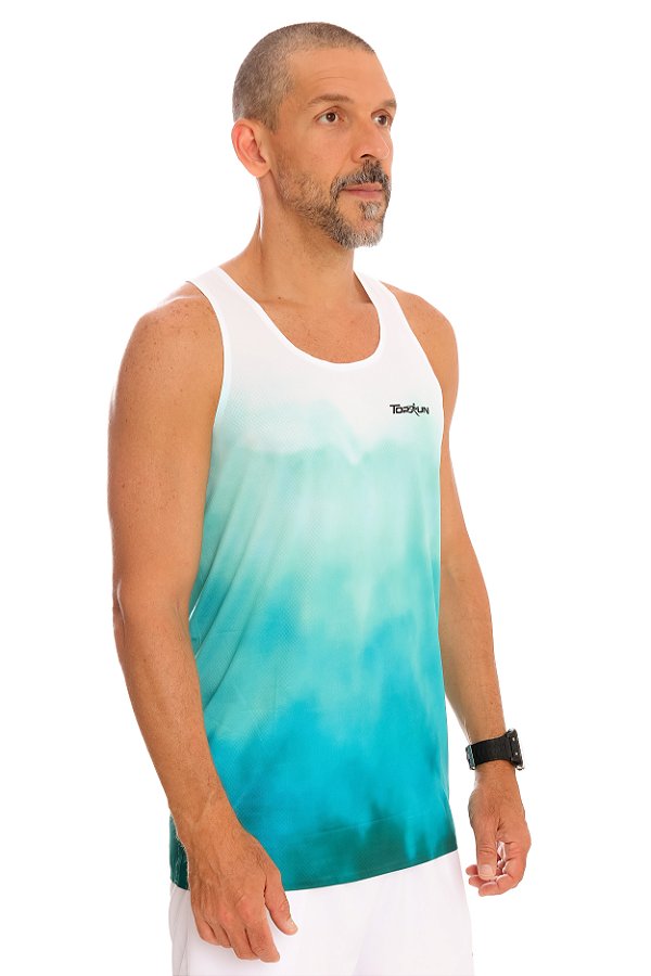 Regata Masculina Performance Corte Laser Verde