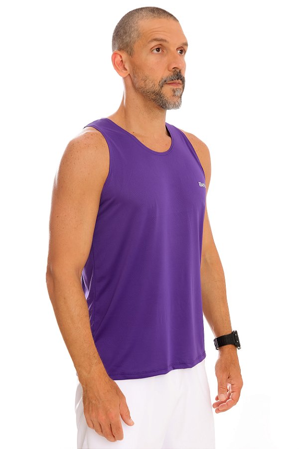 REGATA MASCULINA POLIAMIDA TOP RUN ROXA