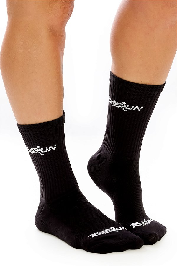 MEIA PERFOMANCE FEMININA TOP RUN PRETA