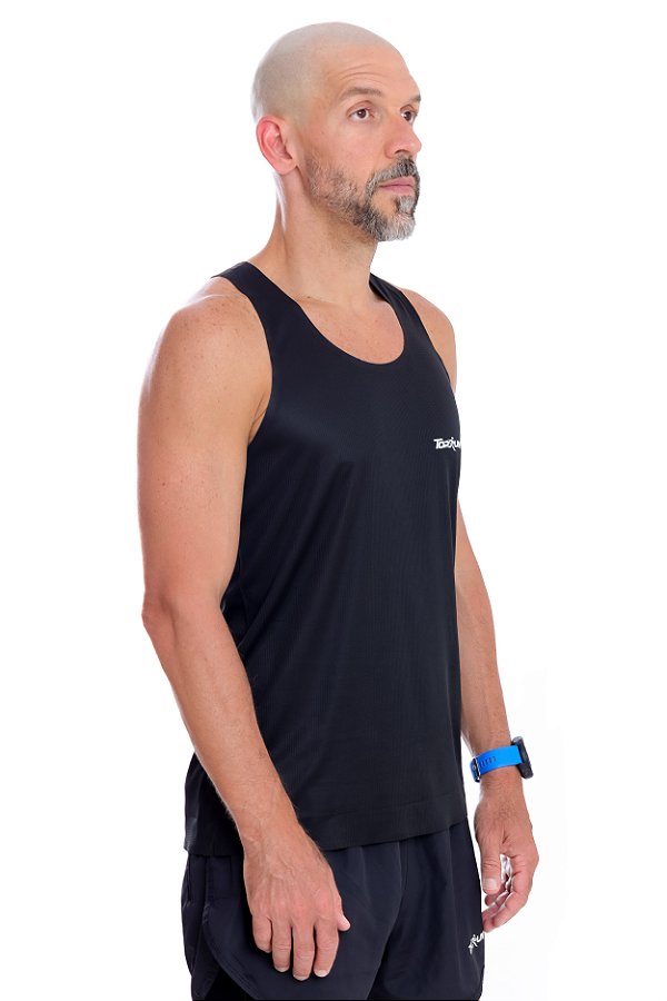 Regata Masculina Performance Corte Laser Preta