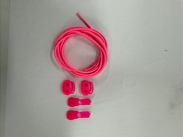Cadarço Elástico Rosa Neon