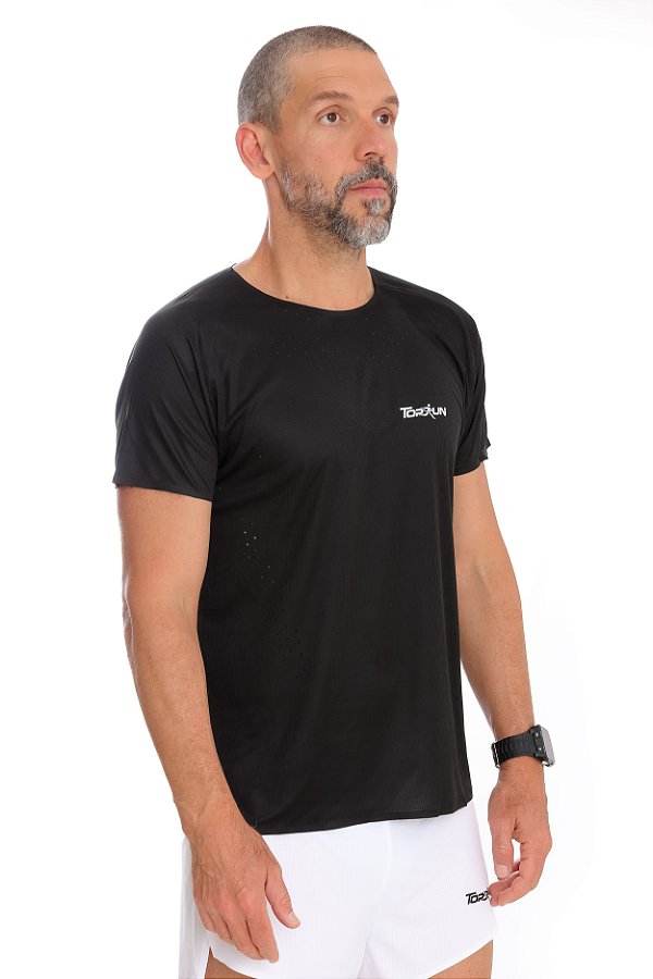 CAMISETA CORTE LASER PRETA