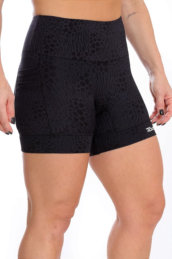 Short Feminino Multi Bolsos Jakar Preto