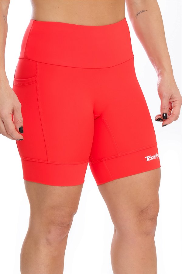 Bermuda Feminina Compress Max Vermelho