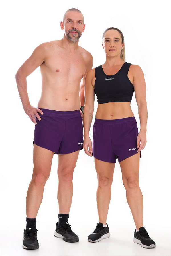 SHORT PERFORMANCE CORTE A LASER ROXO