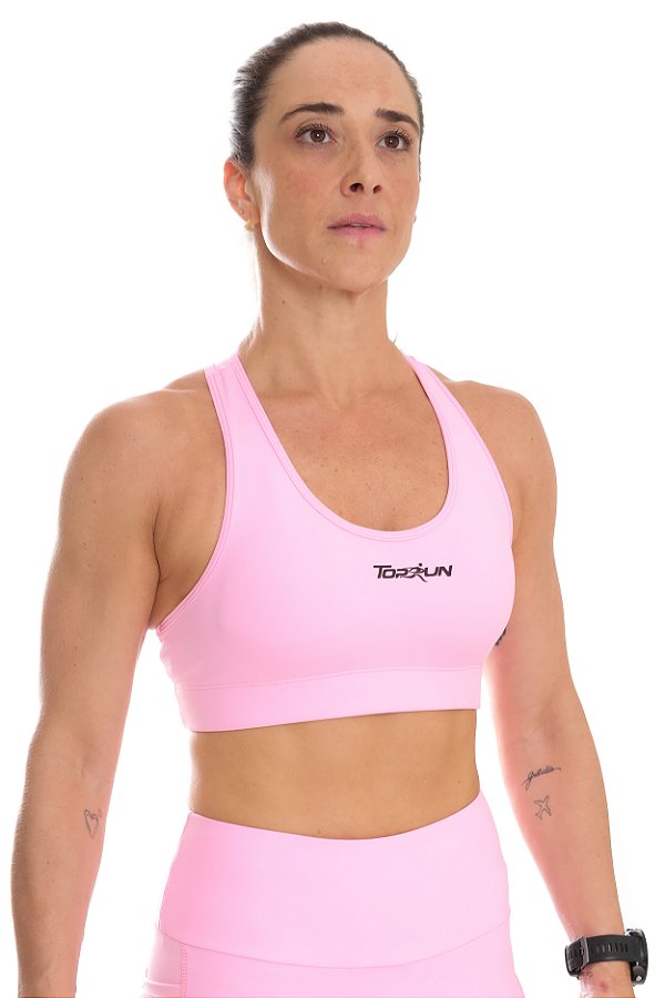 TOP ALTA COMPRESSÃO ROSA CHICLETE