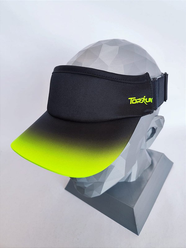VISEIRA TOP RUN PRETO COM AMARELO