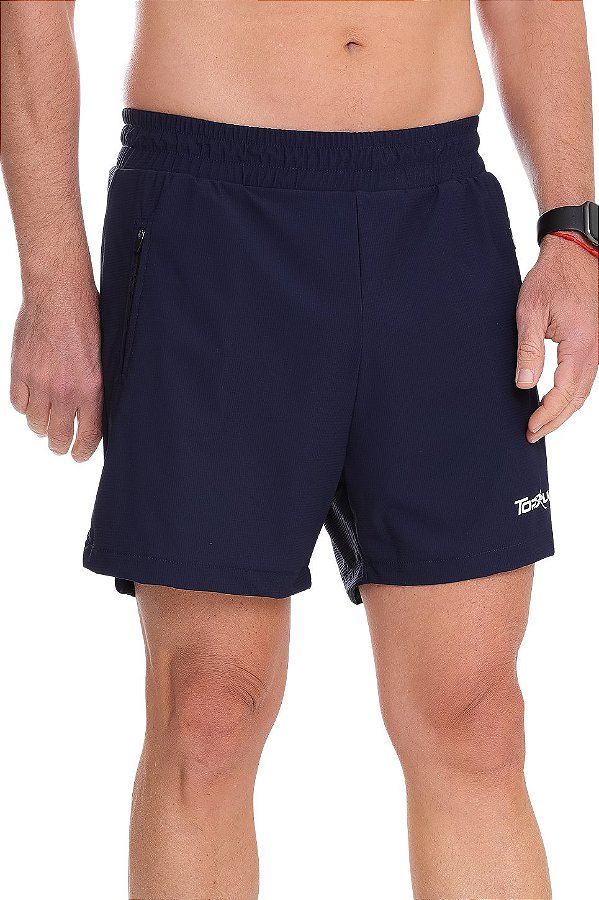 Bermuda dupla masculina 2.0 Azul Marinho