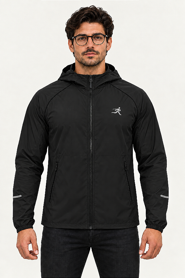Corta Vento Masculina Ultra Leve Performance Preta