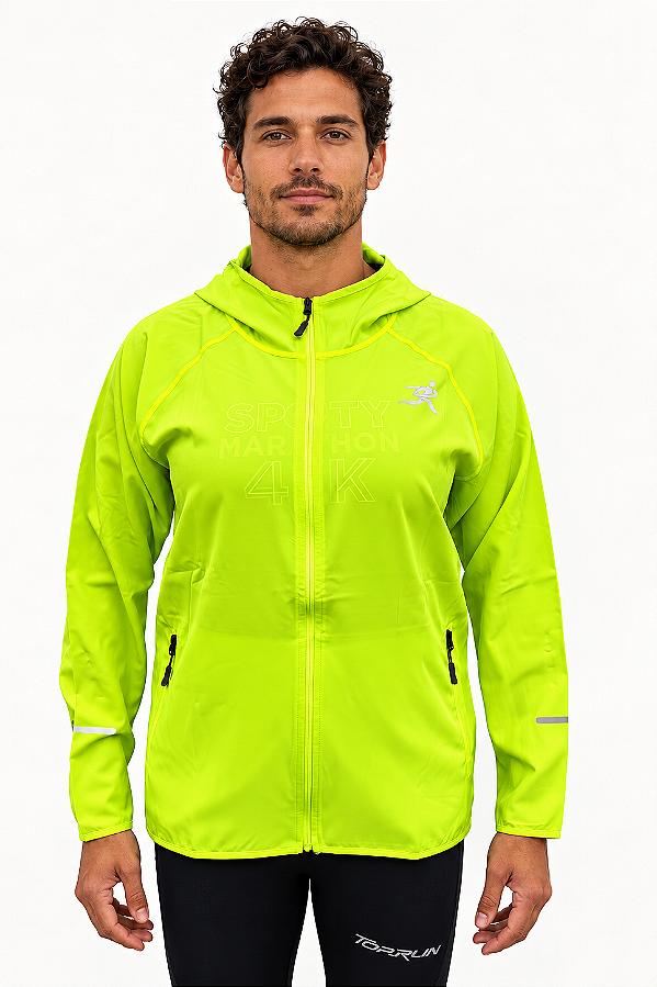 Corta Vento Masculina Ultra Leve Performance Verde Neon
