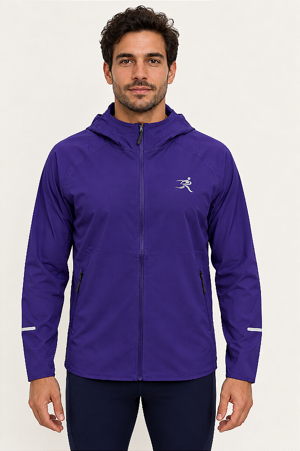 Corta Vento Masculina Ultra Leve Performance Roxo