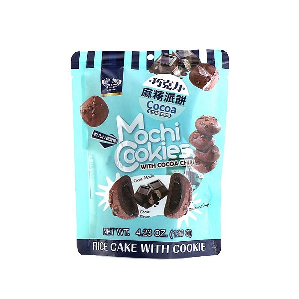 Moti Importado com Recheio de Chocolate 120g Royal Family Mochi Cookies