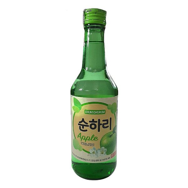Bebida Coreana Soju Apple Chum Churum 360ml Lotte