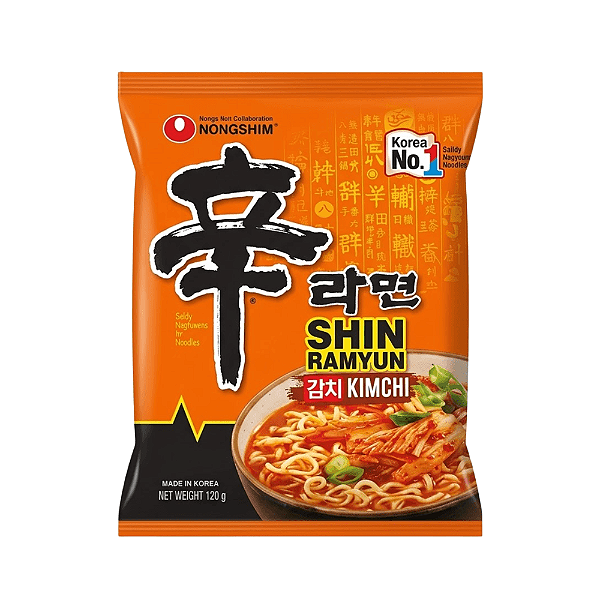 Macarrão Instantâneo Coreano Sabor Kimchi Lamen Nongshim