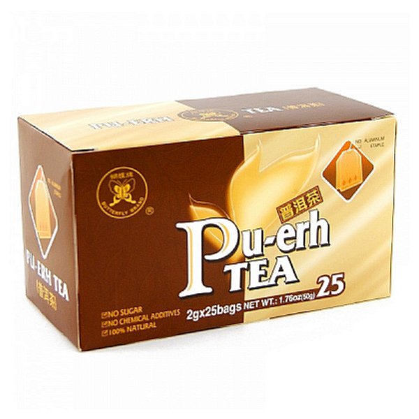 Chá Vermelho Pu-Erh Tea - 25 sachês - Fujian