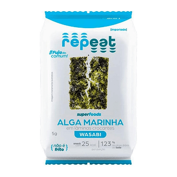 Alga Marinha Temperada Okazu Nori Wasabi 5g Repeat – Lanche Oriental Picante