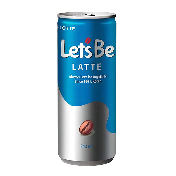 Bebida de Café Latte 240ml Let's Be Lotte