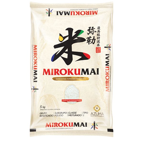 Arroz Japonês Grão Curto 5kg Mirokumai