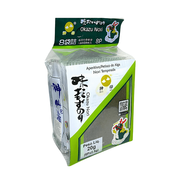 Alga Marinha Temperada Okazu Nori Shinsen – Snack Crocante Oriental