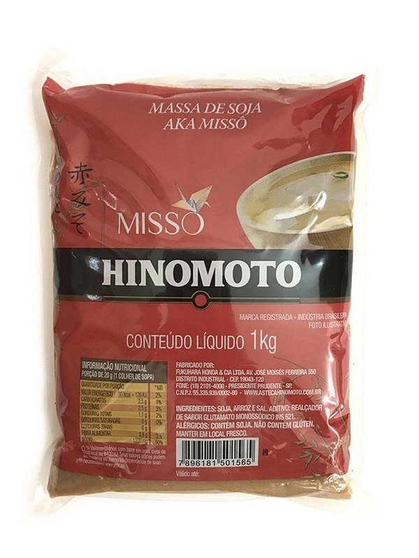 Massa de Soja Missô Aka 1kg Hinomoto