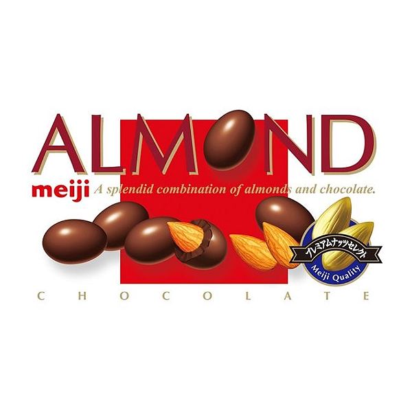 Chocolate do Japão Almond Meiji