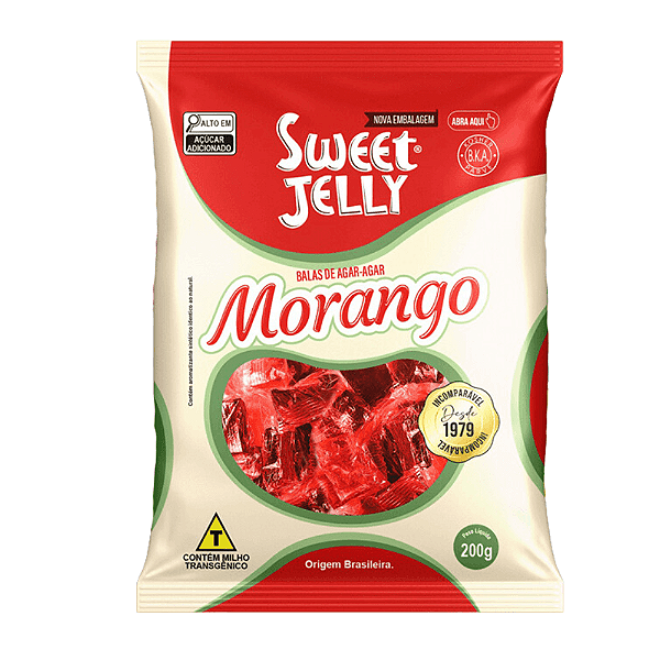 Bala de Algas Marinhas Sweet Jelly Morango – Doce Oriental para o Dia a Dia