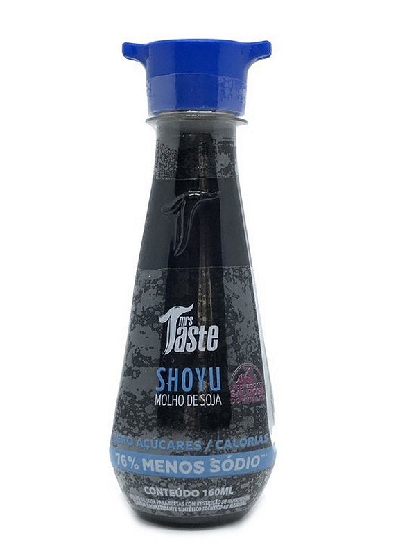 Molho de Soja Shoyu Menos Sódio Mrs Taste - Frasco 160ml