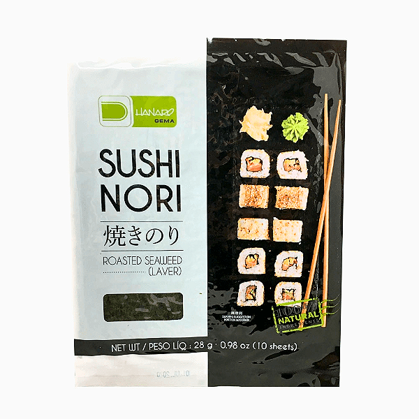 Alga para Sushi Nori Hanaro 10 Folhas – Versátil e Prática