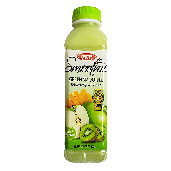 Green Smoothie 500ml OKF – Frutas Verdes Refrescante e Pronto para Beber