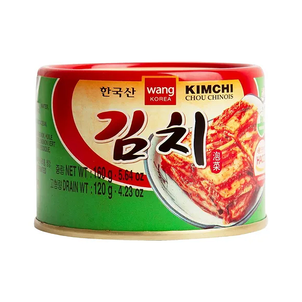 Kimchi Coreano Acelga Temperada em Conserva Vegano 160g Wang