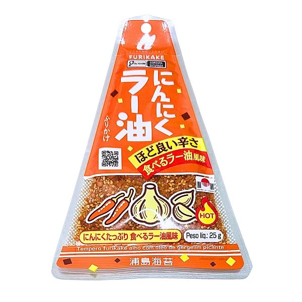 Furikake Triângulo Urashima Alho com La-yu