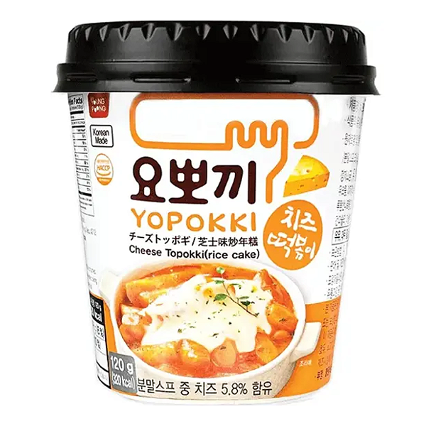 Topokki Coreano Sabor Queijo 120g Young Poong – Massa de Arroz em Copo