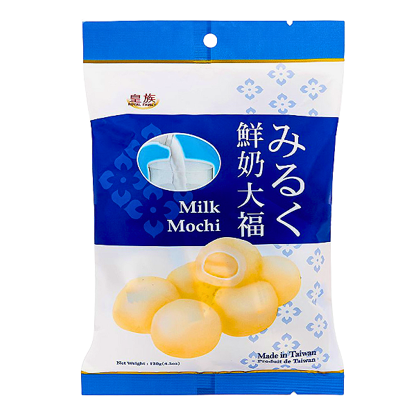 Moti (Mochi) Recheio de Leite Royal Family 120g – Mochi Japonês Macio