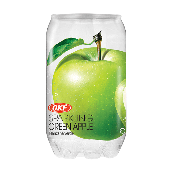 Refrigerante de Maçã Verde Sparkling Green Apple OKF – Refrescante e Borbulhante