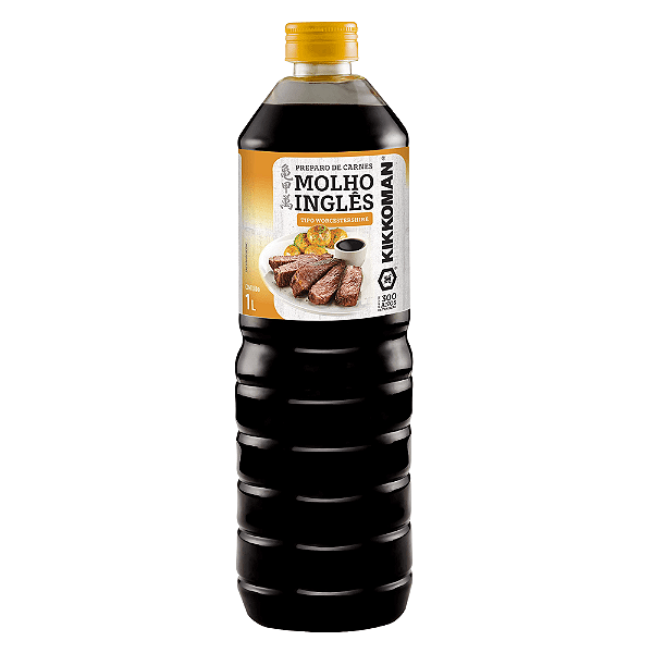 Molho Inglês Tipo Worcestershire Kikkoman 1 Litro – Sabor Intenso e Versátil