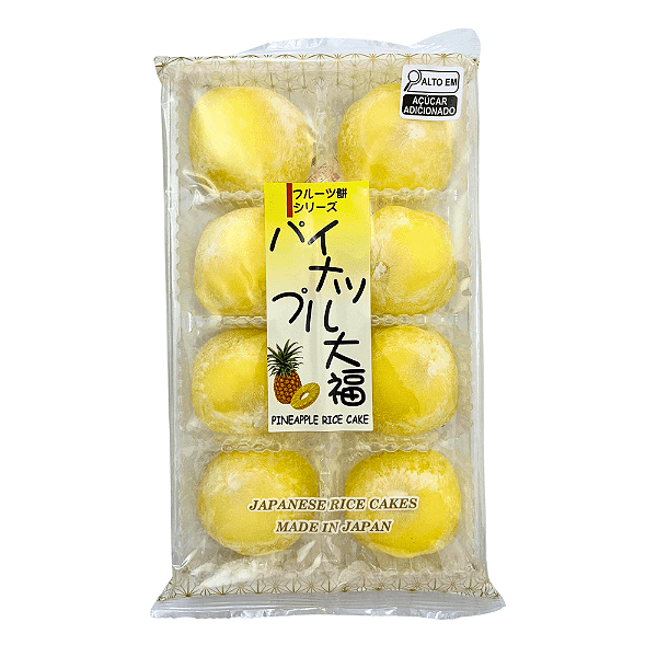 Moti (Mochi) Abacaxi Kubota 8 Unidades – Doce Japonês Importado, Recheio Frutado