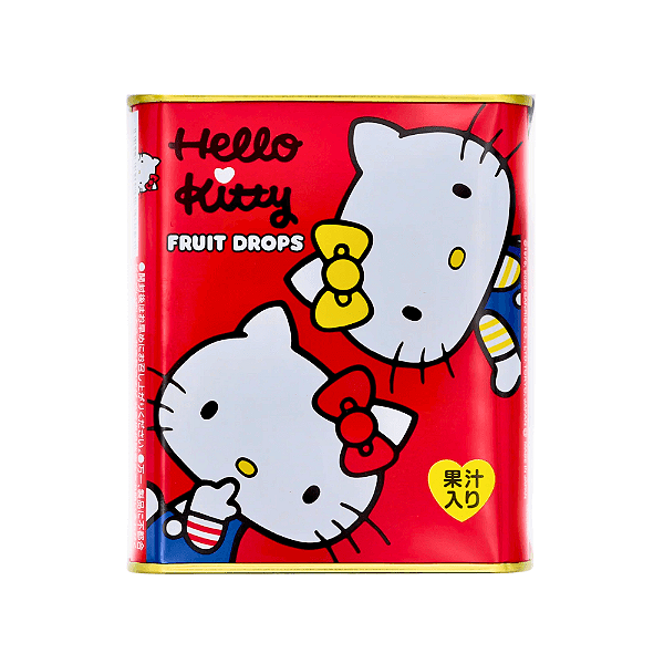Bala de Frutas Sortidas Hello Kitty Candy Drops Sakuma – Lata Colecionável Japonesa