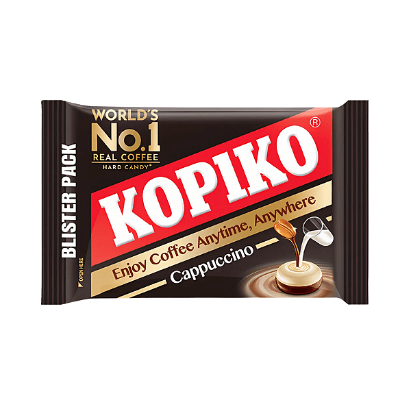Bala de Cappuccino Kopiko Pocket Pack – Cremosa e Sabor Café com Leite