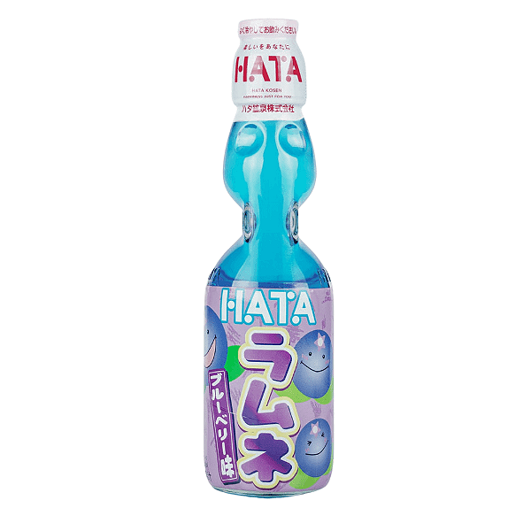 Bebida Ramune Blueberry Hata – Refrigerante Japonês com Sabor de Mirtilo